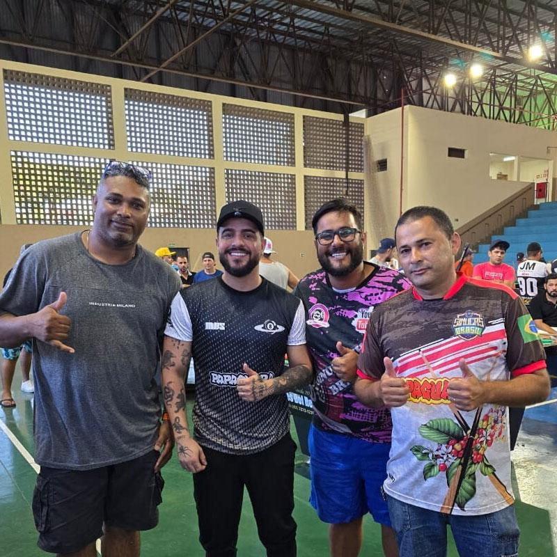 Mazitek. PH. Cassio e Paulo. YouTuber presente no III torneio Arena 13